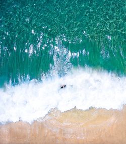 Scenic view of sea waves