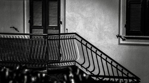 Low angle view of staircase in building