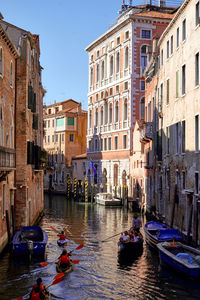 Boats in canal