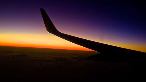 Scenic view of sky at sunset