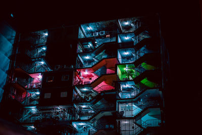 Digital composite image of illuminated lights