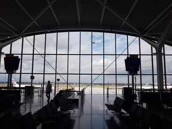 People waiting at airport