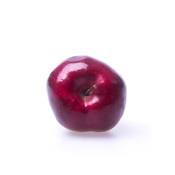 Close-up of apple against white background