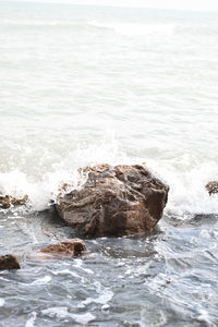 Rocks in sea