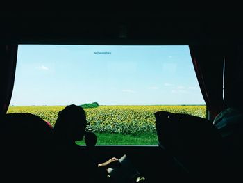 Silhouette of people against sky