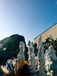 Statue against clear sky