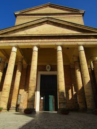 Low angle view of historical building