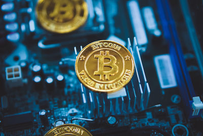 Close-up of coin