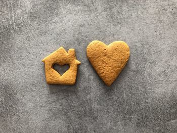 Close-up of heart shape cookies