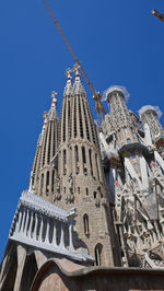 Low angle view of traditional building against clear sky