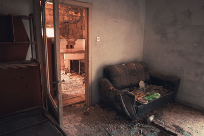 Interior of abandoned room