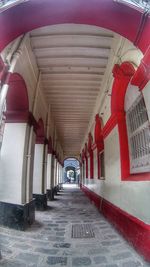 Empty corridor of building