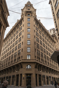 Low angle view of buildings in city