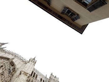 Low angle view of building against clear sky