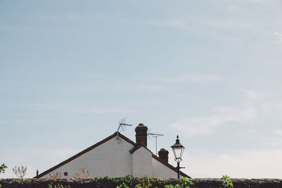 Low angle view of built structure against sky