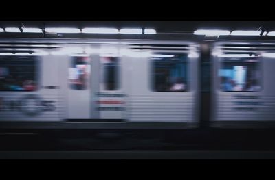 Train at railroad station platform