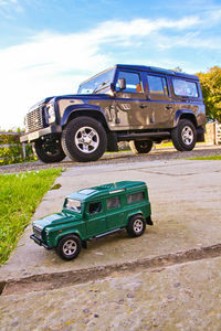 Cars parked in parking lot