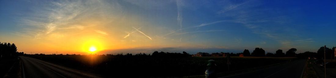 Road passing through landscape