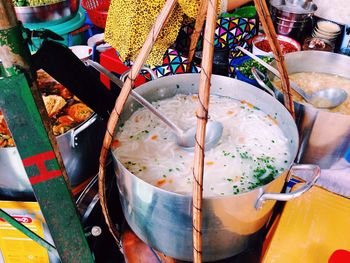 Close-up of food on table