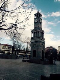 Low angle view of clock tower