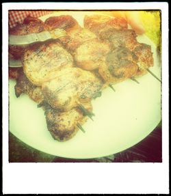 Directly above shot of food