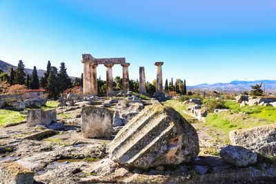 View of old ruins