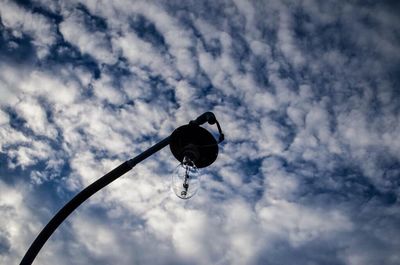 Low angle view of cloudy sky