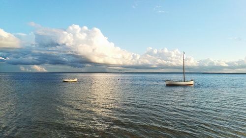 Scenic view of sea against sky