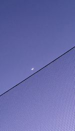 Low angle view of clear blue sky