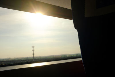 Close-up of city against sky during sunset