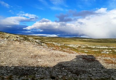 Scenic view of landscape against sky