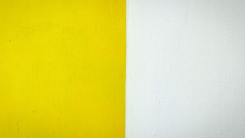 Full frame shot of yellow wall