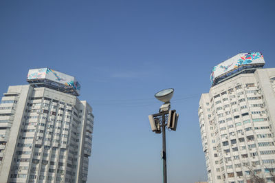 Low angle view of buildings against sky