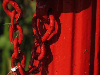 Full frame shot of rusty metal chain