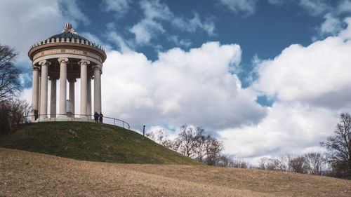 Low angle view of historical building against sky