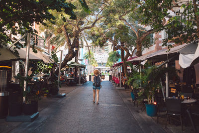 People walking on street