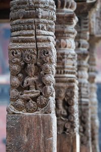 Close-up of old ruins
