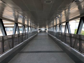 Empty corridor of building