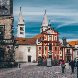 View of church in city