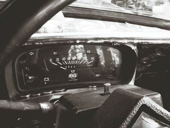 Close-up of car windshield