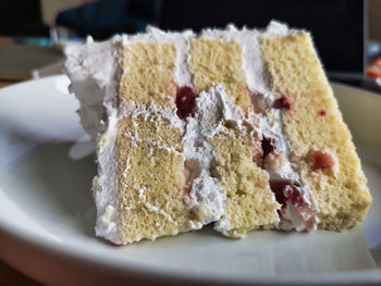 Close-up of cake on plate