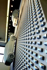 Low angle view of modern building in city