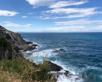 Scenic view of sea against sky