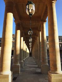 Low angle view of columns