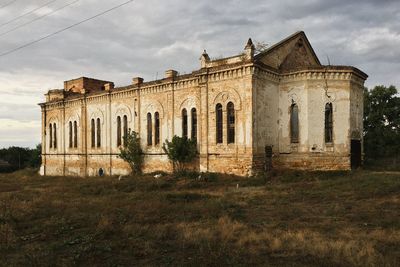 Abandoned german church. church of the holy trinity