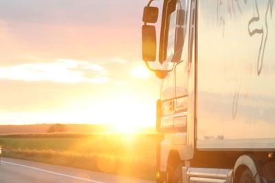 Sunset over landscape