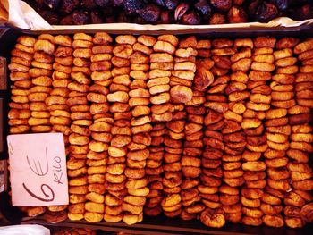 Close-up of bread for sale in market