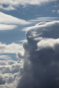 Low angle view of clouds in sky