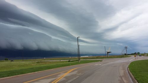 Road against sky