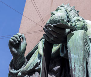 Low angle view of statue